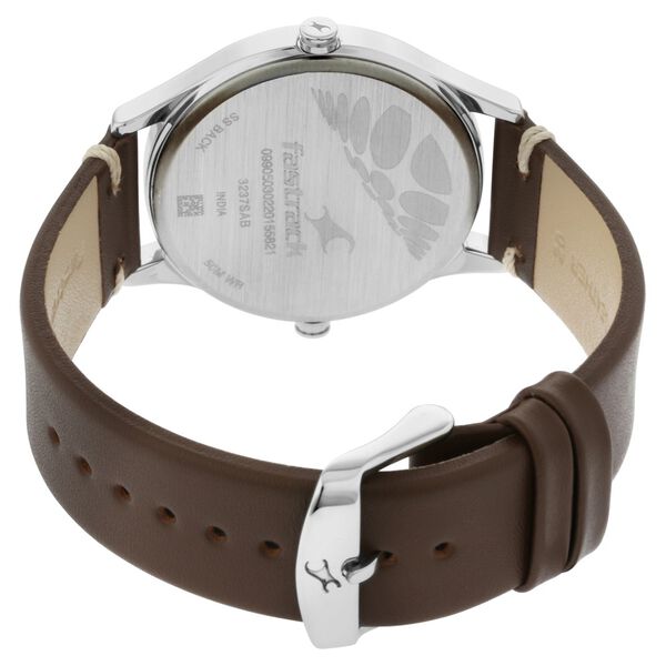 Fastrack Tripster Quartz Analog Bicolour Dial Leather Strap Watch for Guys - image number 4