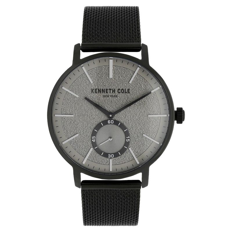 Kenneth Cole Quartz Analog Grey Dial Stainless Steel Strap Watch for Men