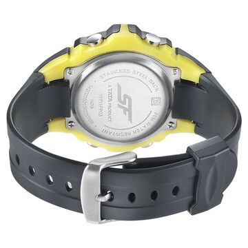 SF Digital Dial Black PU Strap Watch for Men