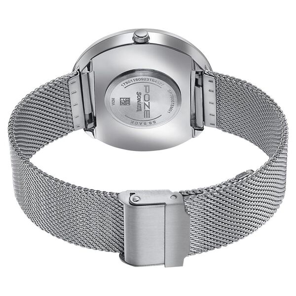 Sonata Poze Quartz Analog Silver dial Metal Strap Watch for Men - image number 4