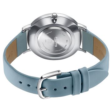 Sonata Pastel Play Quartz Analog Blue Dial Leather Strap Watch For Women