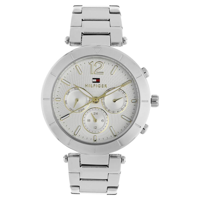 Tommy Hilfiger Quartz Multifunction Silver Dial Stainless Steel Strap Watch for Women - image number 0