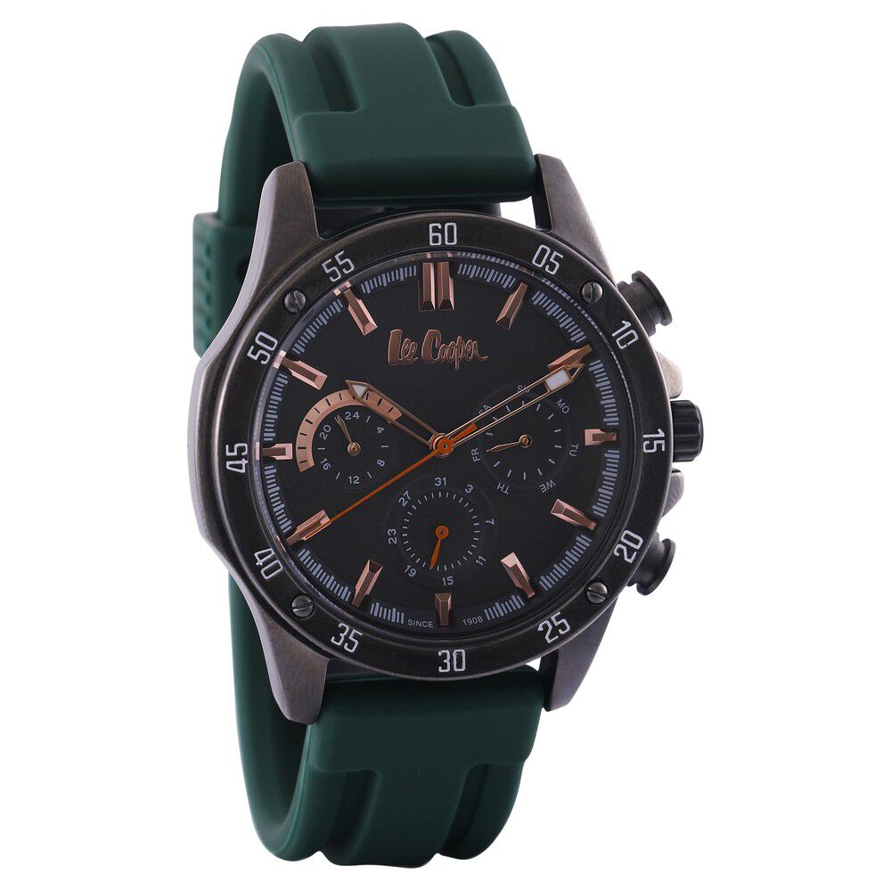 Buy Online Lee Cooper Quartz Multifunction Grey Dial Silicone