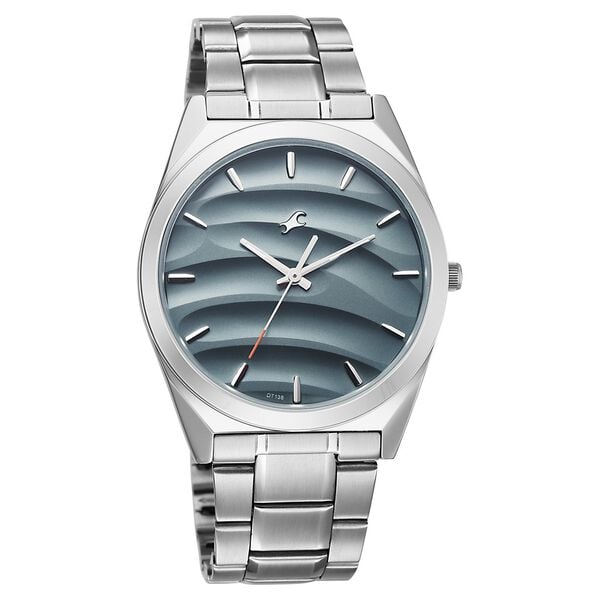 Fastrack Gelato Silver metal strap watch with Mint chip dial for Guys - image number 2