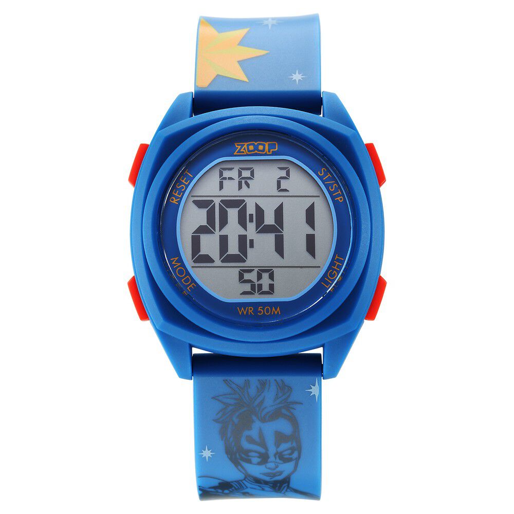 Buy Online Zoop Marvel Digital Dial Polyurethane Strap with Captain Marvel Character Watch for Kids ns16025pp04 Titan