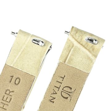 10 mm Off White Genuine Leather Strap for Women