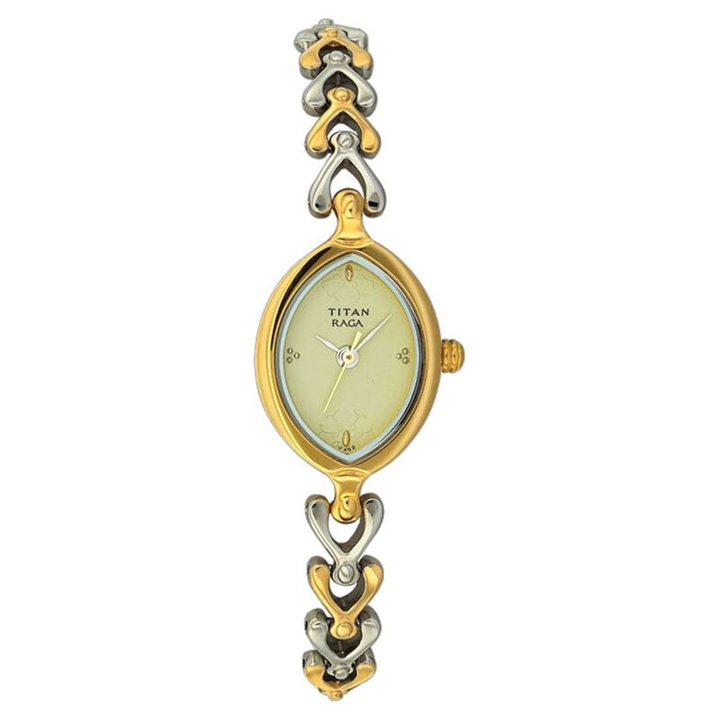 Titan Quartz Analog Champagne Dial Watch for Women - image number 0