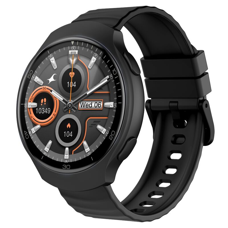 Fastrack VOX CirQ Smartwatch 3.5CM Ultra Vu Display, AI Watcface,AI Chat, 24/7 Health Suite, IP68, Multiple Menu Styles