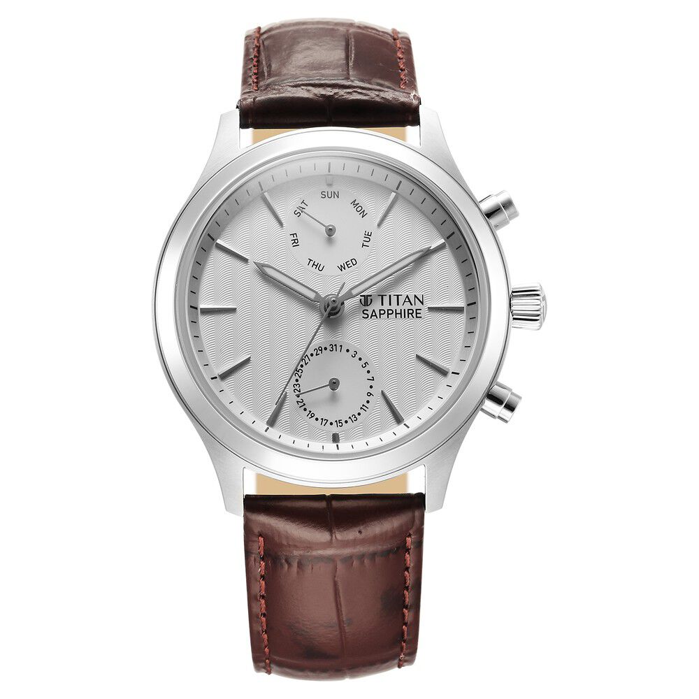 Titan edge watches with date and day top