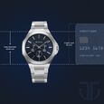 Titan Classic Slim Multifunction Quartz Multifunction Blue Dial Stainless Steel Strap Watch For Men - image number 2