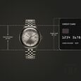 Titan Weekender 60 Hours Power Reserve Concealed Automatic Analog Gun Dial Dark Gun Stainless Steel Strap Watch for Men - image number 3