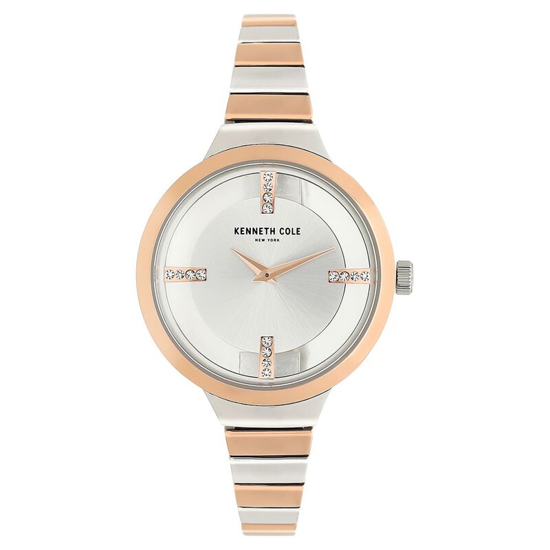 Kenneth Cole Quartz Analog Silver Dial Stainless Steel Strap Watch for Women