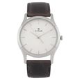 Titan Quartz Analog Silver Dial Leather Strap Watch for Men - image number 0