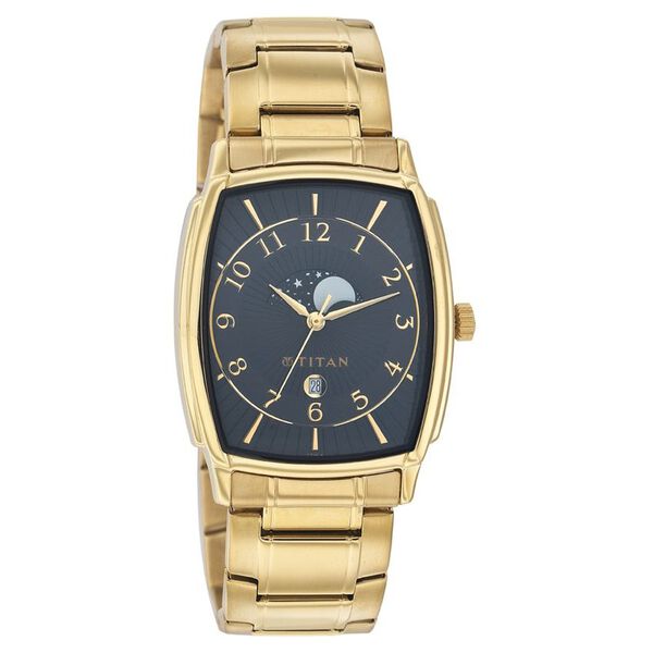 Titan Quartz Analog with Date Black Dial Watch for Men - image number 0