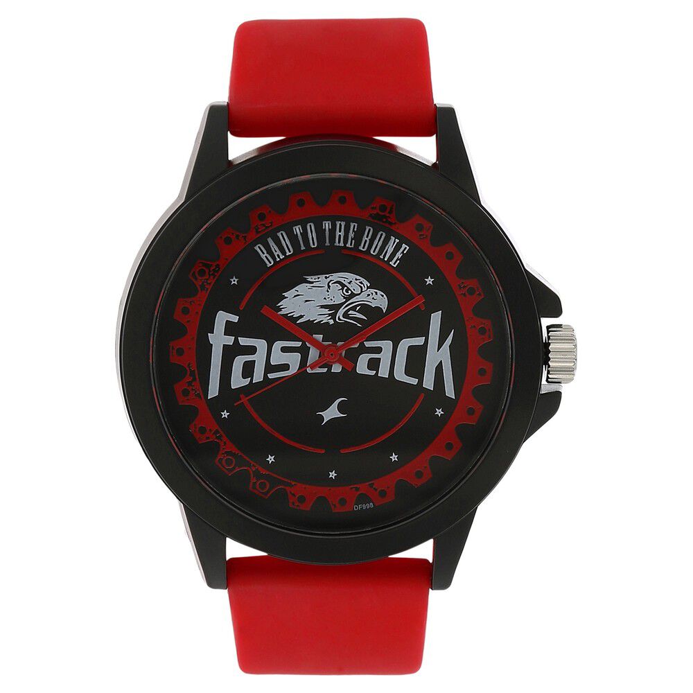 Fastrack plastic strap watch top