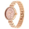 Titan Animalia Quartz Analog Dial Rose Gold Stainless Steel Strap Watch For Women - image number 2