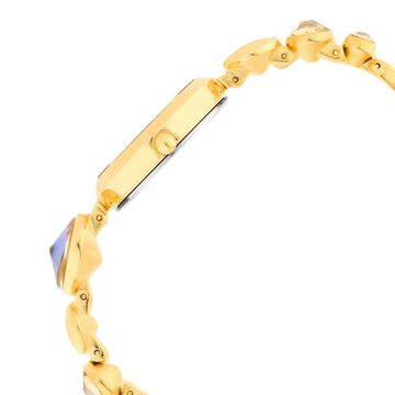Titan Raga Moments Of Joy Quartz Analog Mother of Pearl Dial Golden Metal Strap Watch For Women