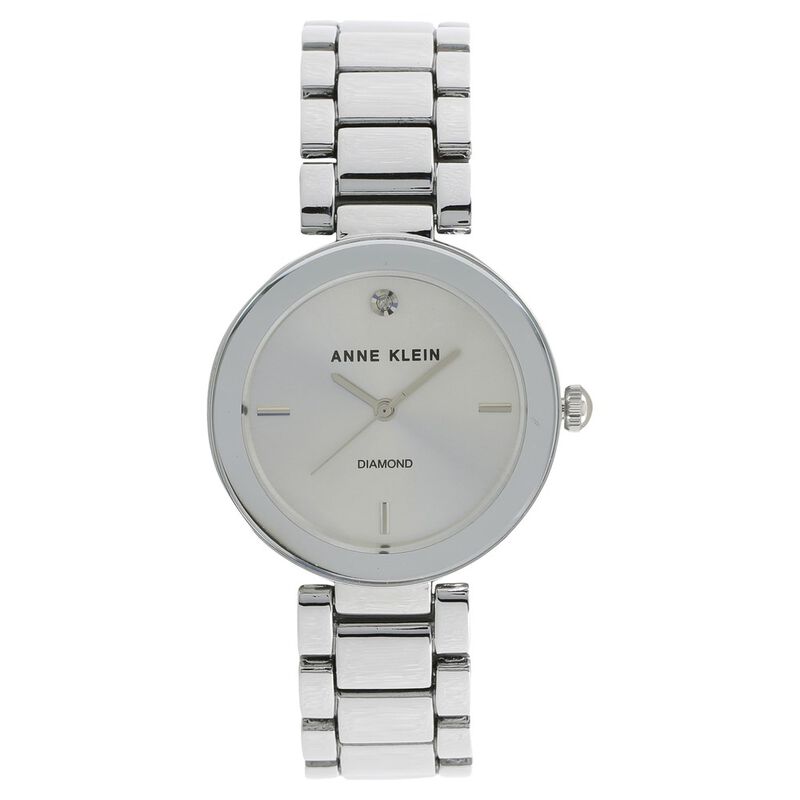 Anne Klein Quartz Analog Silver Dial Stainless Steel Strap Watch for Women