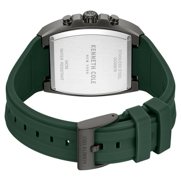 Kenneth Cole Quartz Multifunction Green Dial Green Colour Silicone Strap Watch For Men - image number 4