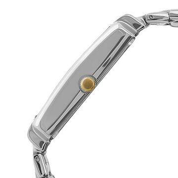 Titan Quartz Analog with Day and Date Silver Dial Stainless Steel Strap Watch for Men