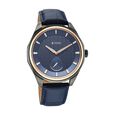 Titan Regalia Opulent Offset Second Hand Blue Dial Blue Leather Strap Watch For Men - image number 2