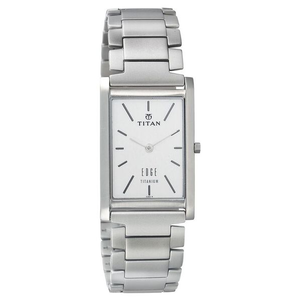 Titan Edge White Dial Analog Titanium Strap watch for Men - image number 0