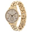 Titan Purple Rose Gold Dial Quartz Multifunction Stainless Steel Strap Watch for Women - image number 1