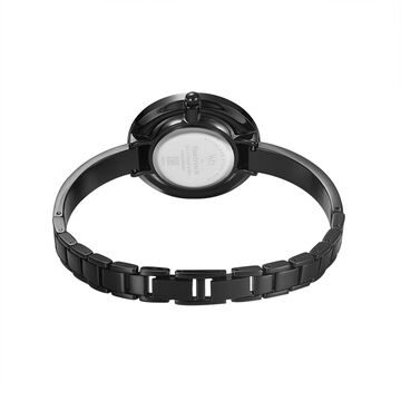 Fastrack Vyb Starlet Quartz Analog Black Dial Metal Strap Watch for Girls