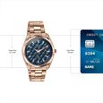 Sonata Poze Quartz Analog Blue Dial Rose Gold Colour Stainless Steel Strap Watch For Men - image number 3