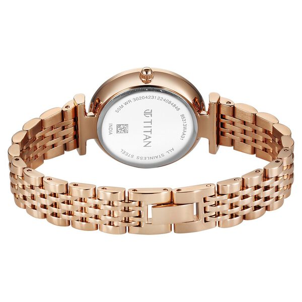 Titan Workmode Quartz Analog Grey Dial Metal Strap watch For Women - image number 4