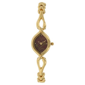Titan Raga Brown Dial Analog Metal Strap watch for Women