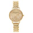 Olivia Burton Quartz Analog Golden Dial Stainless Steel Strap Watch for Women - image number 0
