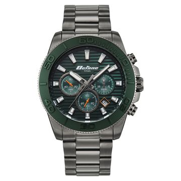 Octane Fashion Accendo Chronograph with Knurled Bezel & Lume Hands for Men