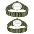 Kenneth Cole Kenneth Cole Quartz Analog Green Dial With Green Stainless Steel Strap Watch for Couple - image number 5
