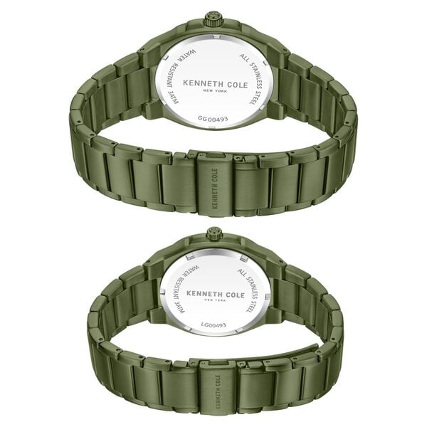 Kenneth Cole Kenneth Cole Quartz Analog Green Dial With Green Stainless Steel Strap Watch for Couple - image number 5
