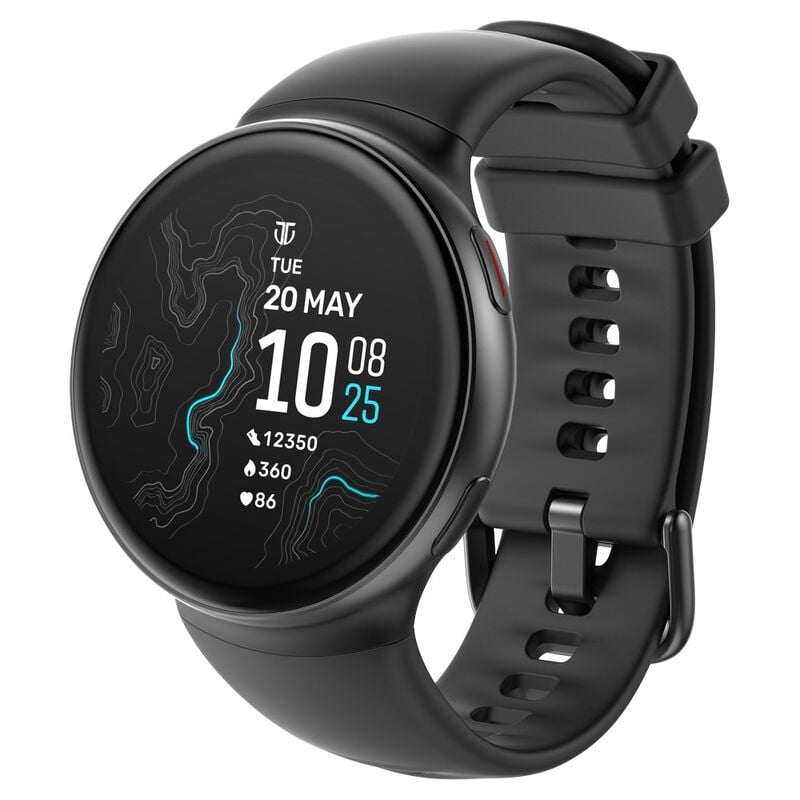 Titan Celestor Swift GPS Smartwatch with Advanced Badminton Mode, Zone Based Training ,AI Brief & Titan Q-Black