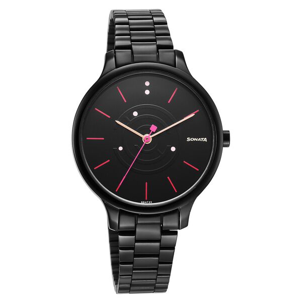 Sonata Play Black Dial Watch for Women - image number 0