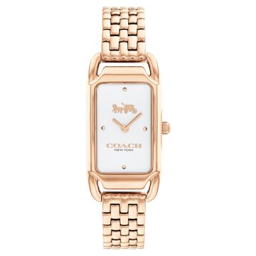 Coach Quartz Analog Silver Dial Stainless Steel Strap Watch for Women