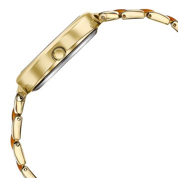 Sonata Poze Quartz Analog Brown Dial Bimetal Strap Watch For Women