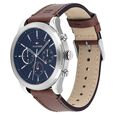 Tommy Hilfiger Quartz Multifunction Blue Dial Leather Strap Watch for Men - image number 1