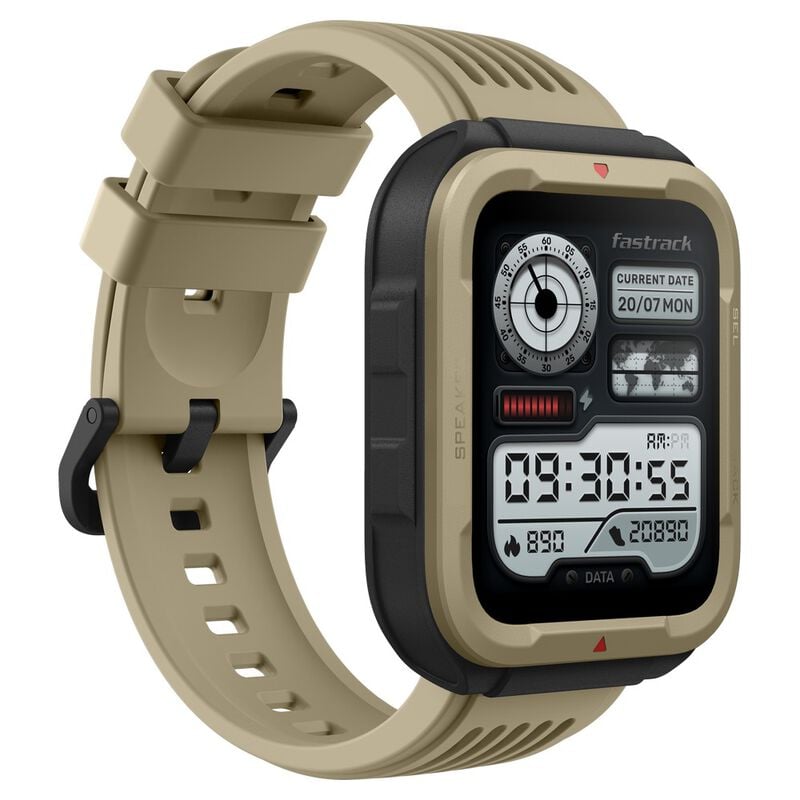 Fastrack Active with 1.83" UltraVU HD Display and Functional Crown Rugged Smartwatch with AI Coach - image number 1