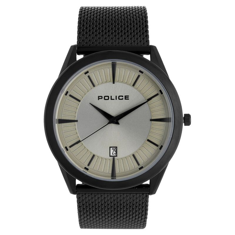 Police Quartz Analog with Date Grey Dial Metal Strap Watch for Men - image number 0