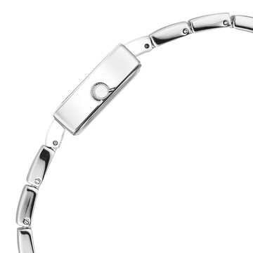 Vyb Successor By Fastrack Quartz Analog White Dial Metal Strap Watch For Girls