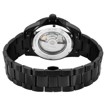 Xylys Automatic Analog with Date Black Dial Black Stainless Steel Strap Watch For Men