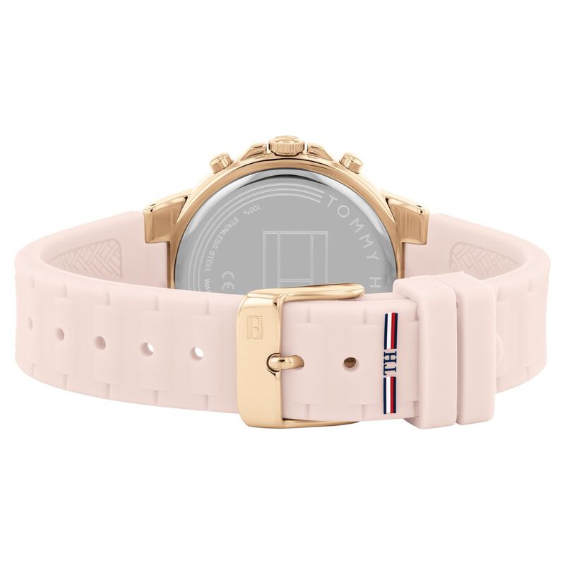 Tommy Hilfiger Quartz Multifunction Silver Dial Silicone Strap Watch for Women - image number 2