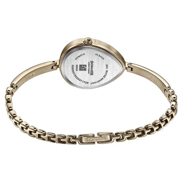Sonata Colours of Earth Quartz Analog Brown Dial Metal Strap Watch For Women - image number 4
