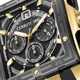 Cerruti 1881 Quartz Chronograph Black Dial Black Silicone Strap Watch For Men - image number 2