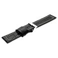 24 mm Black Genuine Leather Straps for Men - image number 3