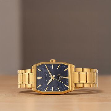 Titan Regalia Analog with Day and Date Opulent Blue Dial Watch for Men