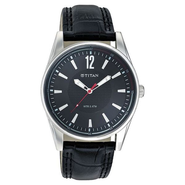 Titan Quartz Analog Black Dial Watch for Men - image number 0